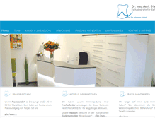 Tablet Screenshot of kieferorthopaedie-drstock.de